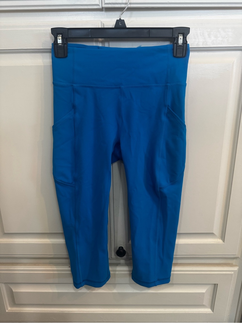 Women’s Bright Blue Performance Capri Leggings - Activewear